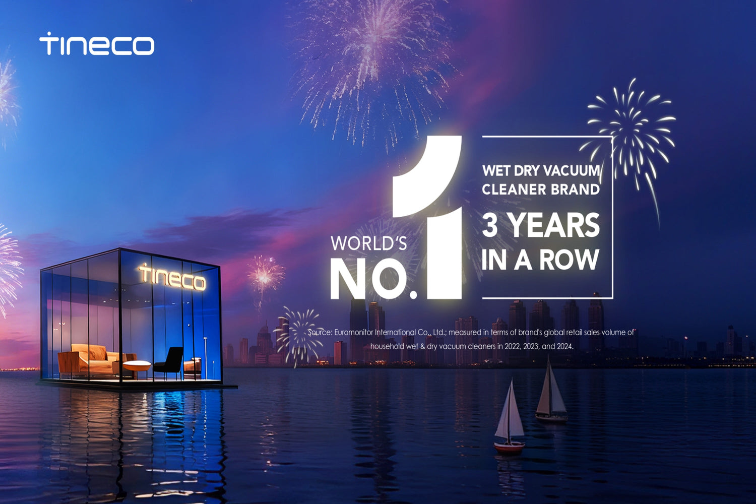 Tineco Named World’s No.1 Wet & Dry Vacuum Brand for 3rd Year in a Row