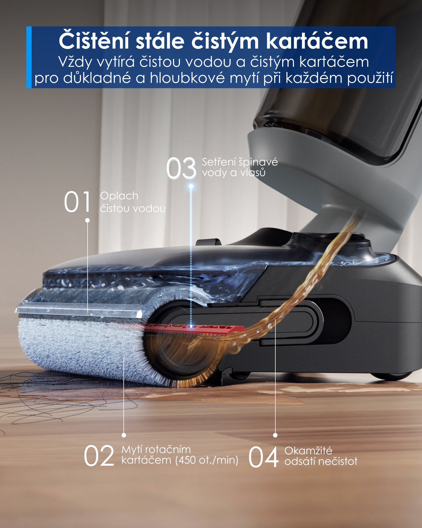 Tineco Floor One i5 Stretch Plus (P1) cs pos4